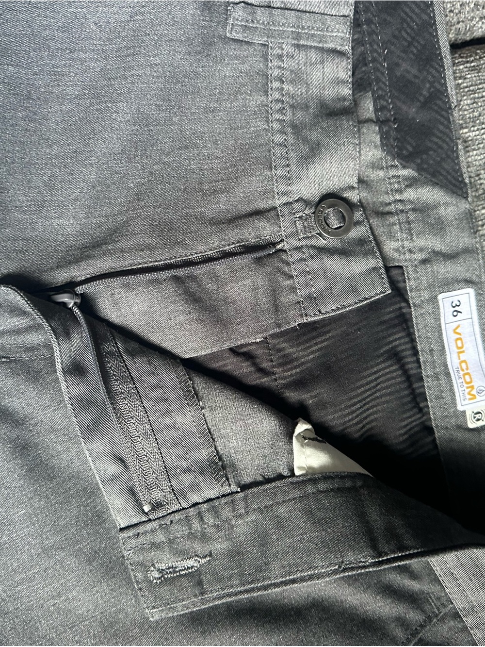 Volcom Men's Gray Chino Pants - Picture 4 of 5